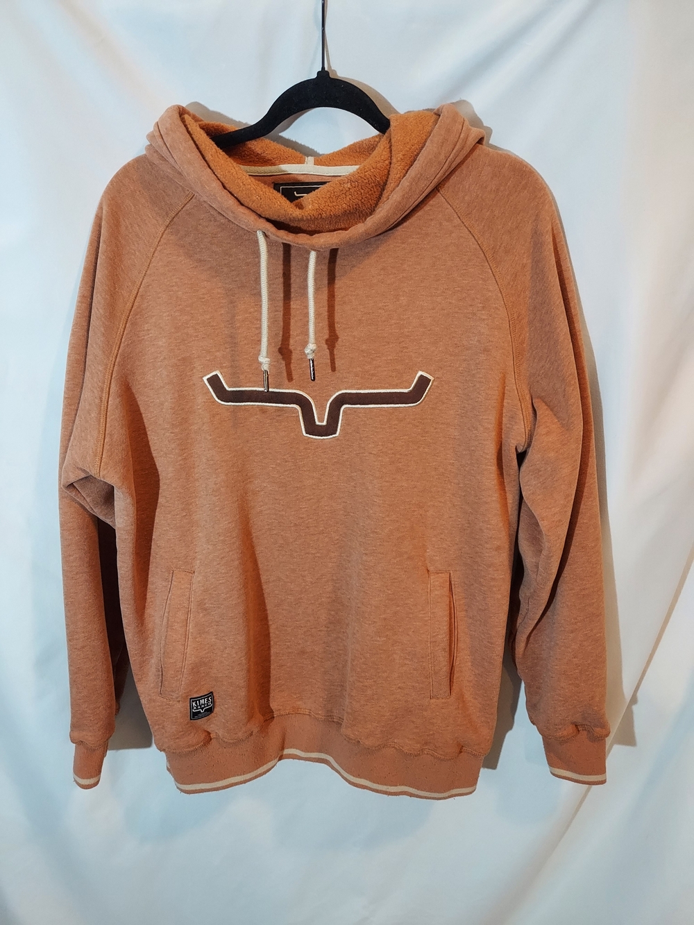 Kimes Ranch Women's Two Scoops Cowl Neck Hoodie Rust Orange Medium
